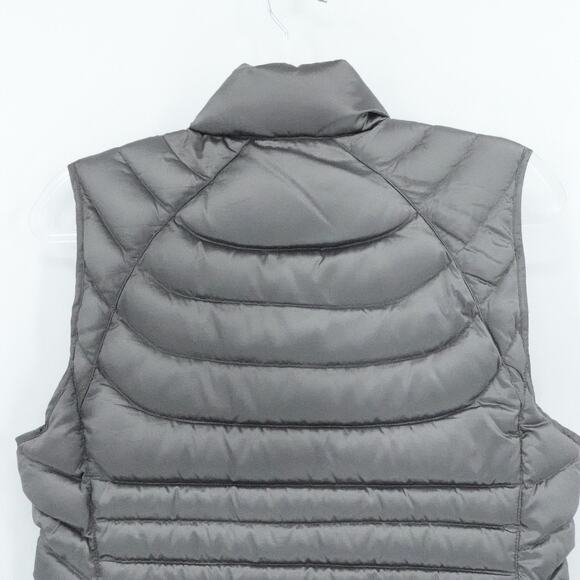 Bernardo‎ Vest Womens Medium Gray Goose Down Packable Lightweight Puffer Jacket - Picture 6 of 11